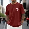 thumbnail image 3 of Mens T-Shirts Cotton Soft Breathable Crew Neck Going Out Tees Clothes Workout Gym Shirts, Short Sleeve Active Running Athletic Tee Tops, 3 of 5