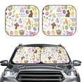 thumbnail image 2 of Daiia Happy Easter1 2PCS Car Windshield Sun Shade, Foldable Sun Shield for Car Front Window, Auto Sun Blocker Visor Protector Universal for Truck SUV Pickup-Small, 2 of 7