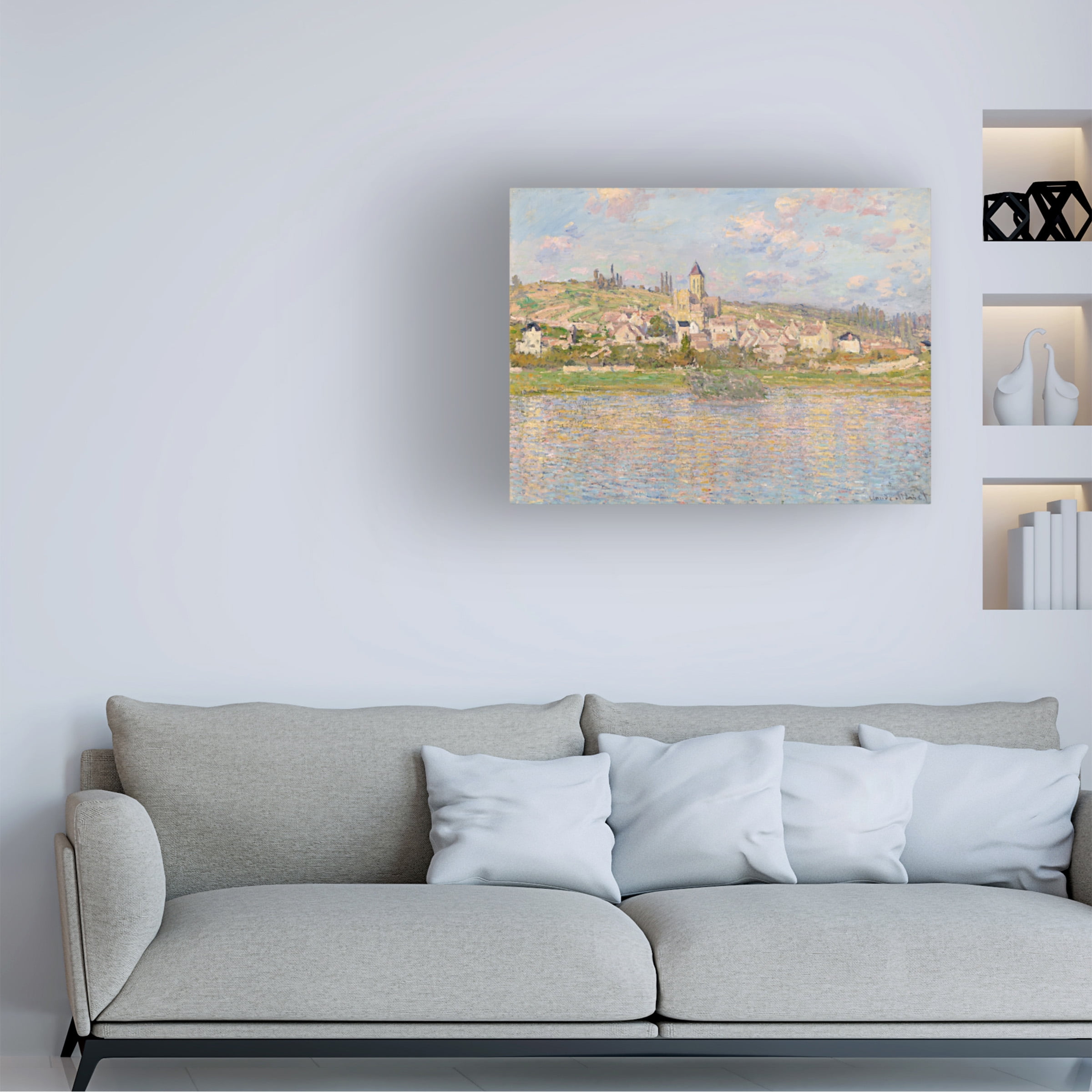 Monet 'Vetheuil' Canvas Art