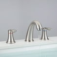 thumbnail image 7 of HOSSLLY Bathroom Faucets for Sink 3 Hole, Faucet for Bathroom Sink, Bathroom Faucet with Pop up Drain and Cold Hot Water Lines (Brushed Nickel, 2 Packs), 7 of 7
