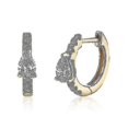 thumbnail image 3 of Fashion Cubic Zircon Ear Buckle Hoop Earrings for Women Korea Cute Small Circle Earrings Party Jewelry Gift----2373 SILVER--Product code 72243 2373 SILVER, 3 of 5