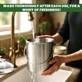 thumbnail image 2 of Utopia Kitchen Indoor Compost Bin Kitchen, Odorless Composting with Charcoal Filter, 1.3 Gallon Stainless Steel Large Composter for Countertop & Unde, 2 of 6