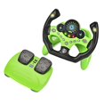 thumbnail image 4 of figatia Steering Wheel Set Kids Driving Playset with Pedal Multifunction Music Light Toy Green, 4 of 9