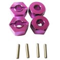 thumbnail image 1 of Vogacara Soporte hexagonal de rueda fuerte de aleación de aluminio para 1/18 Wltoys A959 A979 A969 959B 969B 979B RC pieza de coche accesorios Kits de construcción modelo Púrpura, 1 of 6