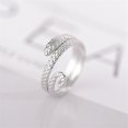 thumbnail image 1 of Xihbxyly Anillo de Estrella de Moda, Diseño Ahuecado, Detalle de Circonita Cúbica, Aleación Ajustable, Regalo Maravilloso para Mujeres, Hombres y Adolescentes, Cumpleaños, Aniversario y Navidad, Cómo, 1 of 5