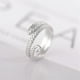 thumbnail image 1 of Xihbxyly Anillo de Estrella de Moda, Diseño Ahuecado, Detalle de Circonita Cúbica, Aleación Ajustable, Regalo Maravilloso para Mujeres, Hombres y Adolescentes, Cumpleaños, Aniversario y Navidad, Cómo, 1 of 5