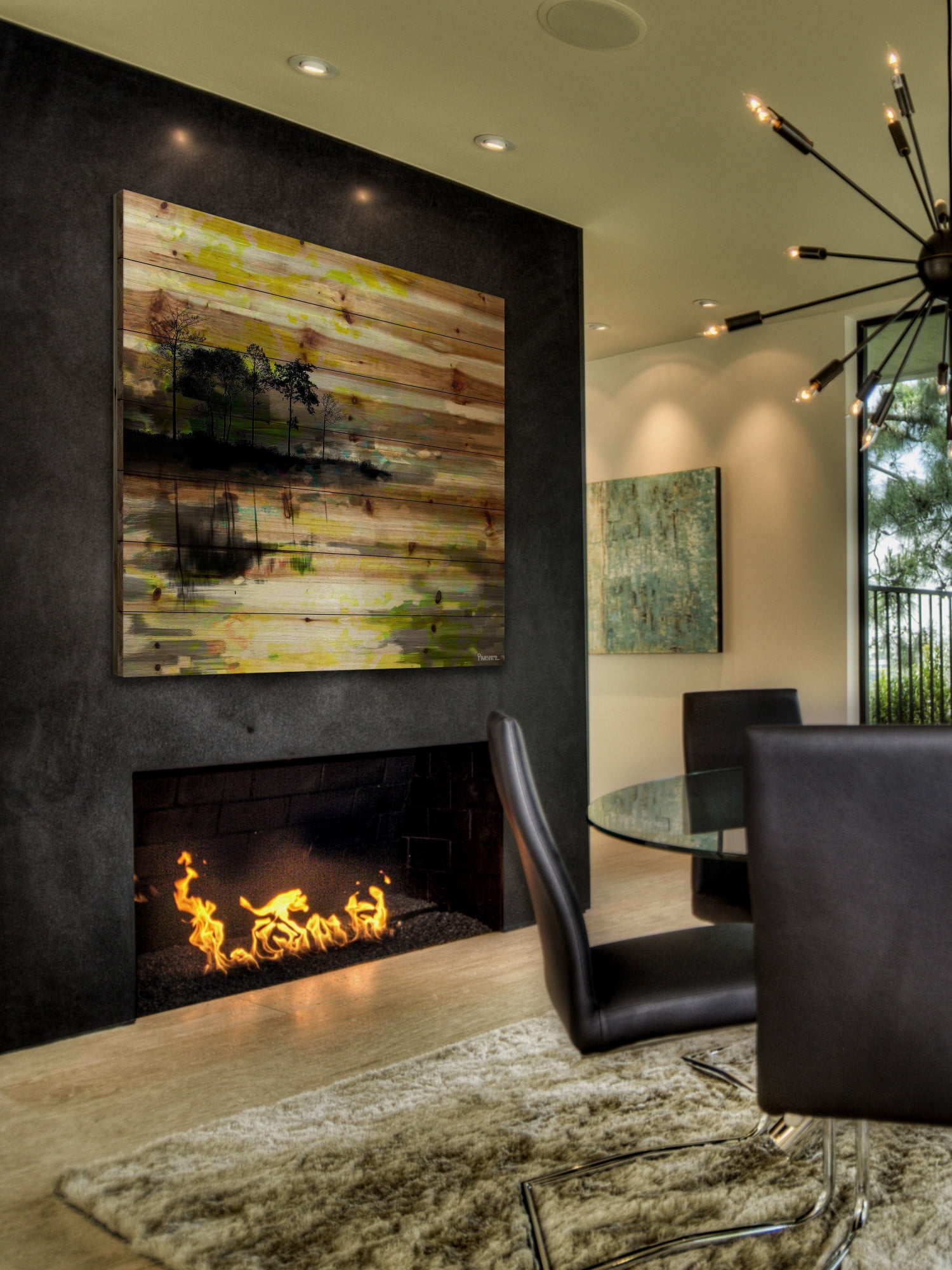 Parvez Taj Oshawa Art Print on Natural Pine Wood
