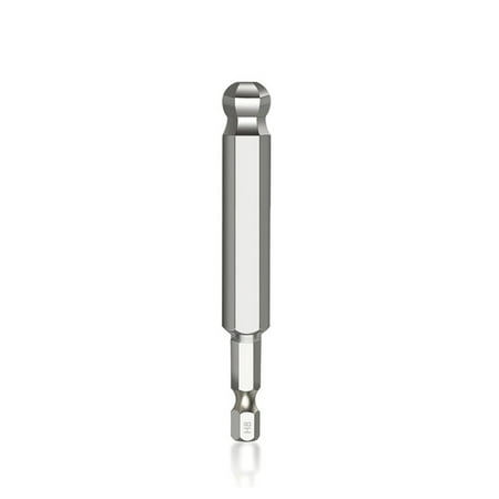 

1pc Ball End Hex Screwdriver Bit Metric Hex Bit 65mm Long Magnetic Driver Bit