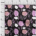 thumbnail image 2 of oneOone Rayon Black Fabric Leaves Craft Projects Decor Fabric Printed By The Yard 56 Inch Wide, 2 of 5