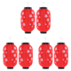 thumbnail image 1 of Linternas de tela impermeables Wdftyju para festivales decoración de hotel color rojo 6 uds, 1 of 8