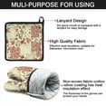 thumbnail image 7 of Pioneer Flower Kitchen Oven Mitt and Pot Holder Sets 4 Pcs for Baking, Cooking and Grilling, Heat Resistant Up To 392 °F, 7 of 7