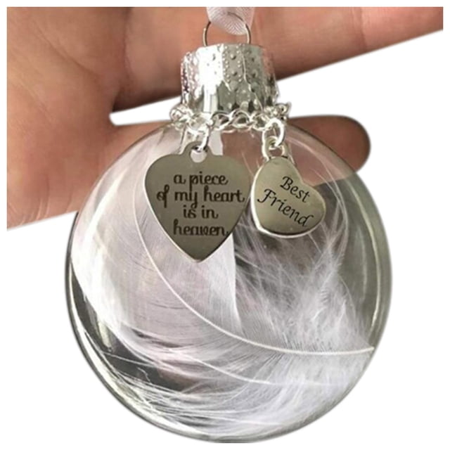 Xihbxyly Adorno Navideño de Alas de Ángel, Diseño Conmemorativo Conmovedor, Decoración Antigua de Lujo, Árbol de Navidad y Decoración Del Hogar, Regalo Conmemorativo para Seres Queridos, Incluye 1 Co