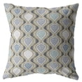 thumbnail image 1 of Flower Prism Double Sided Suede Pillow, Zippered, Copper and Gray, 1 of 5