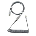 thumbnail image 2 of Cable en Alambre Escalable USB TPU Metal 5V 4A Conector Cable de Enrollamiento para Mecánico Auricular de Computadora Gris Yotijar Alambre de cable en espiral, 2 of 9