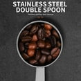 thumbnail image 4 of Cuchara dosificadora de café con soporte para espresso, acero inoxidable, herramientas para café y té, cuchara dosificadora, 1 pieza, color plateado, 4 of 8