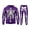 Purple, variant on Big Kids Two-Piece Outfit Skeleton Prnit Children's Long Sleeved Hoodie Long Pants Set Big Boy Outfits Kids Clothes Size 9-10T