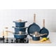 thumbnail image 4 of Country Kitchen Juego de utensilios de cocina antiadherentes de aluminio fundido: utensilios de cocina duraderos para cocinar todos los días, Navy Diamond, 11 piezas., 4 of 5