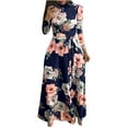 thumbnail image 2 of DPTALR Femmes Casual Imprimé Cravate Longue Jupe Robe, 2 of 9