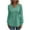 Mint Green, variant on Women's Long Sleeve Tunic Tops Casual V Neck Pleated Front Dressy Blouses Fall Winter Clothes