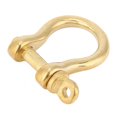 thumbnail image 4 of Fdit Anchor Shackle,U Shackle,2 Set Anchor Shackle Pure Brass U Type Fob Key Ring Hook Golden Connection Buckle 10mm, 4 of 11