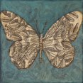 thumbnail image 3 of Meagher, Megan 15x15 Black Modern Framed Museum Art Print Titled - Collage Butterfly I, 3 of 5