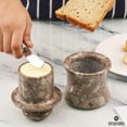 thumbnail image 2 of Radicaln Oceanic Marble Butter Keeper with Lid 4" – Handmade Butter Storage Dish for Kitchen Countertop & Dining Table – Premium Marble Butter Crock, Gift Accessory, 2 of 7