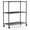Black, variant on Heavy Duty 3-Shelf Shelving Unit, 24.02" D x 13.78"W x 21.97" H, 3 Tier,