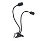 thumbnail image 4 of Portalámparas De Mesa E27/E26 Negro De Doble Cabeza, Soporte De Lámpara Con Clip De Material Duradero Ajustable De 360 ​​grados, 4 of 7