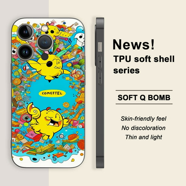 Destaca con esta moderna funda de goma TPU a prueba de golpes para iPhone. ¡Cantidades limitadas disponibles!