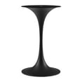 thumbnail image 2 of Modway Lippa 20" Round Modern Artificial Marble/Metal Side Table in Matte Black, 2 of 6