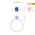 thumbnail image 4 of Angara Natural 1.6 Ct. Tanzanite Fashion Ring in 14K White Gold for Women (Ring Size: 10.5), 4 of 9