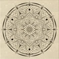 thumbnail image 1 of Ahgly Company Machine Washable Indoor Square Transitional Moccasin Beige Area Rugs, 7' Square, 1 of 7
