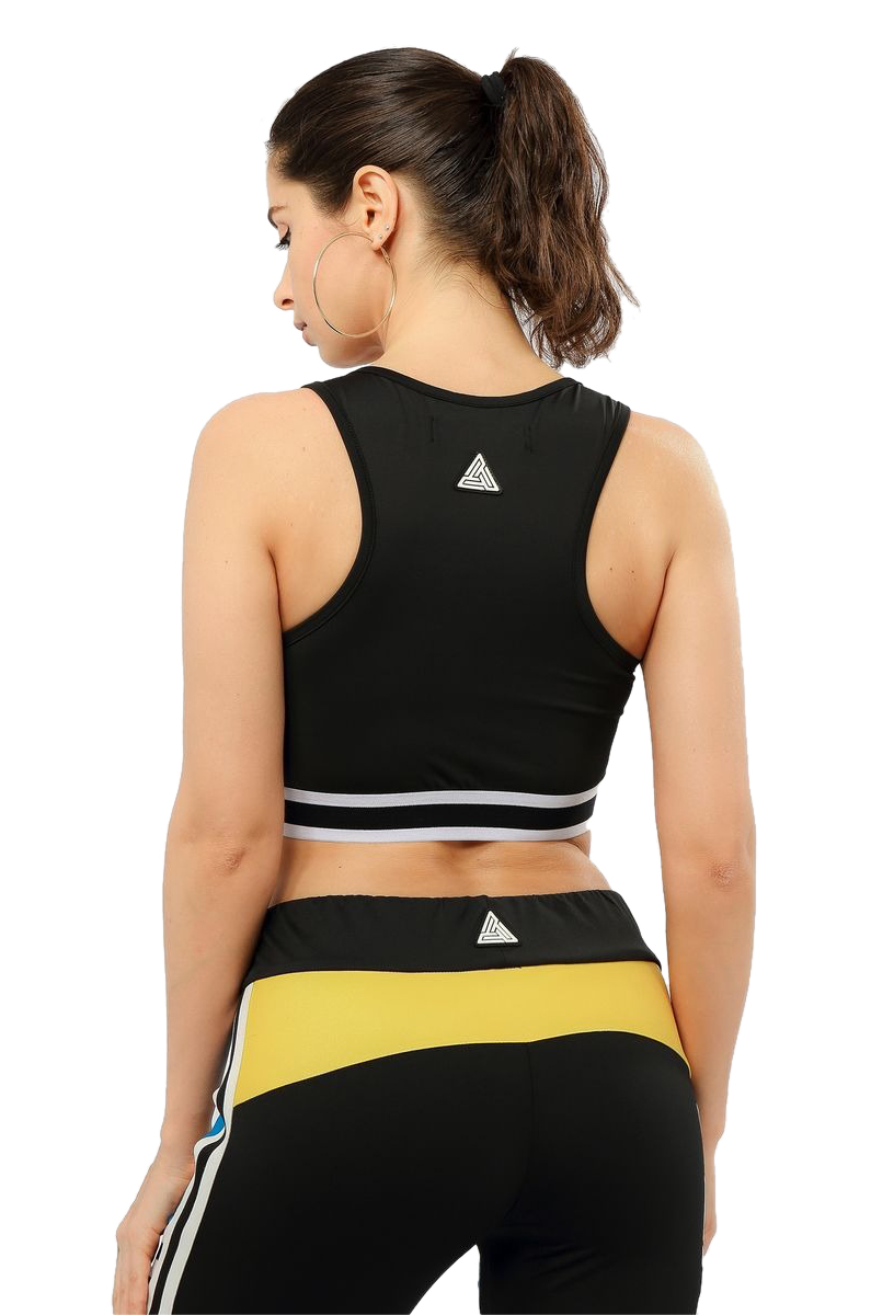 black pyramid sports bra