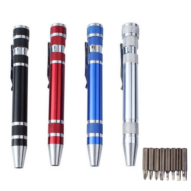 Sentmoon 8 in 1 Multifunctional Mini Screwdriver Kit Precision Small Repair Tool Set for Glasses Watches Mobile Phones Electronics Laptops Jewelry Convenient Portable Solution for Household