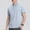 Gray, variant on Men's Polo Shirts 4XL Big And Tall Under $10 Solid-Color Casual Button Short Sleeve Turndown Collar Blouse Shirt