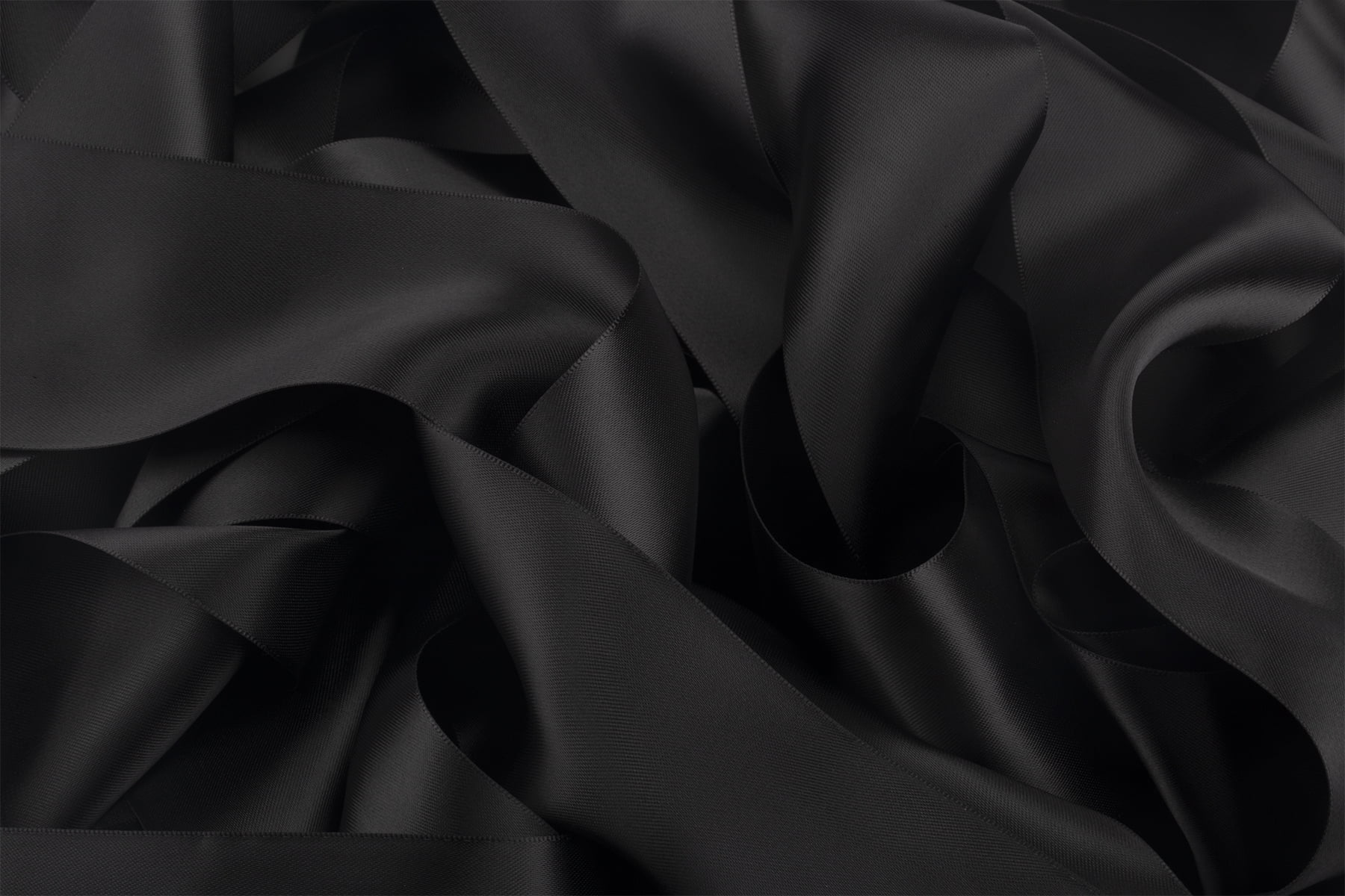Joycrosso Black Ribbon 2 1/2 Inch Wide Thick Fabric Ribbon, 50 Yards Double Faced Satin for Gift Wrapping Floral Bouquets Wedding Party Decoration