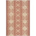 thumbnail image 7 of SAFAVIEH Beach House Kiaran Southwestern Indoor/Outdoor Area Rug Red/Cream, 6'7" x 6'7" Round, 7 of 7