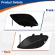 thumbnail image 5 of Front Car Bumper Tow Hook Cover Tow Cover Cap Black Fit for Mercedes-Benz CLA250 2014-2019 No.A1178850622 - Pack of 1, 5 of 7