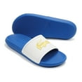 thumbnail image 3 of Lacoste Men's Croco Slide Sandals, Blue \ Yellow \ White,12 M US, 3 of 7