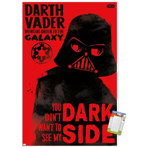 Star Wars: Saga - Vader Dark Side Wall Poster, 14.725" x 22.375"