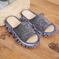 thumbnail image 1 of 40 yardas para limpiar el piso Chenilla de microfibra Desmontable y lavable Zapatillas perezosas para trapear el piso Mudo de barrido en casa para hombres y mujeres, 1 of 4