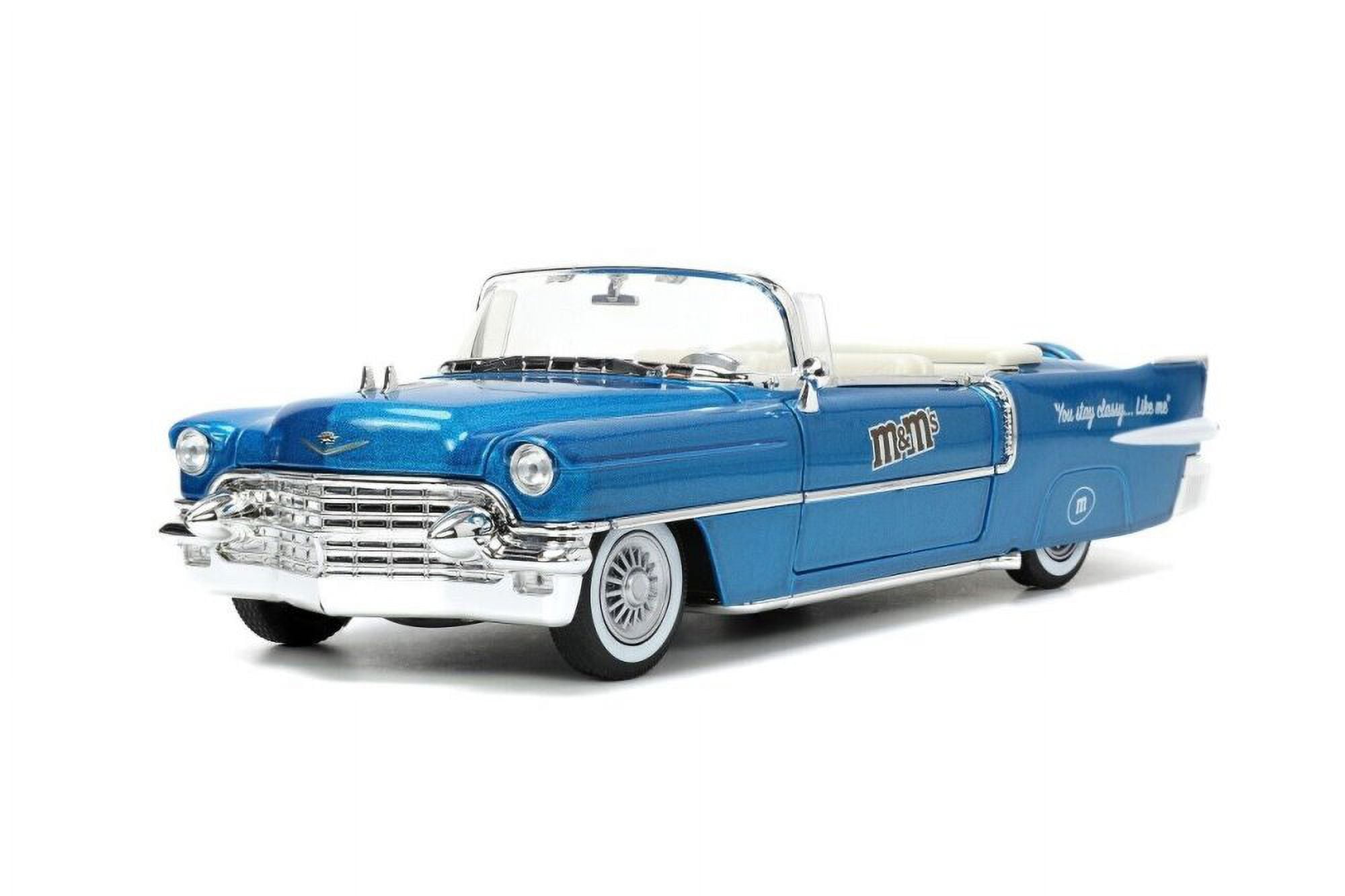 1956 Cadillac Eldorado Convertible w/ Blue M&M's Figure