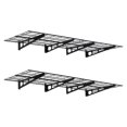 thumbnail image 2 of GloryStar 48x12/48x24/72x24 Inch Wall-Mount Iron Garage Shelf, 150 lbs Capacity, Quick-Install Storage Rack with Level, 2 of 8