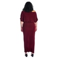thumbnail image 6 of Plus Size Batwing Sleeve Front Slit Maxi Dress, 6 of 8