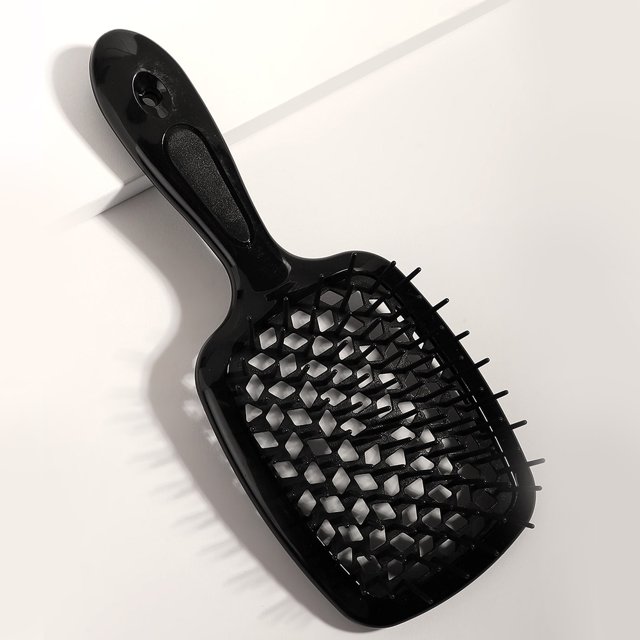 Cepillo para desenredar el cabello, cepillo hueco para salón de casa, herramientas prácticas de peluquería