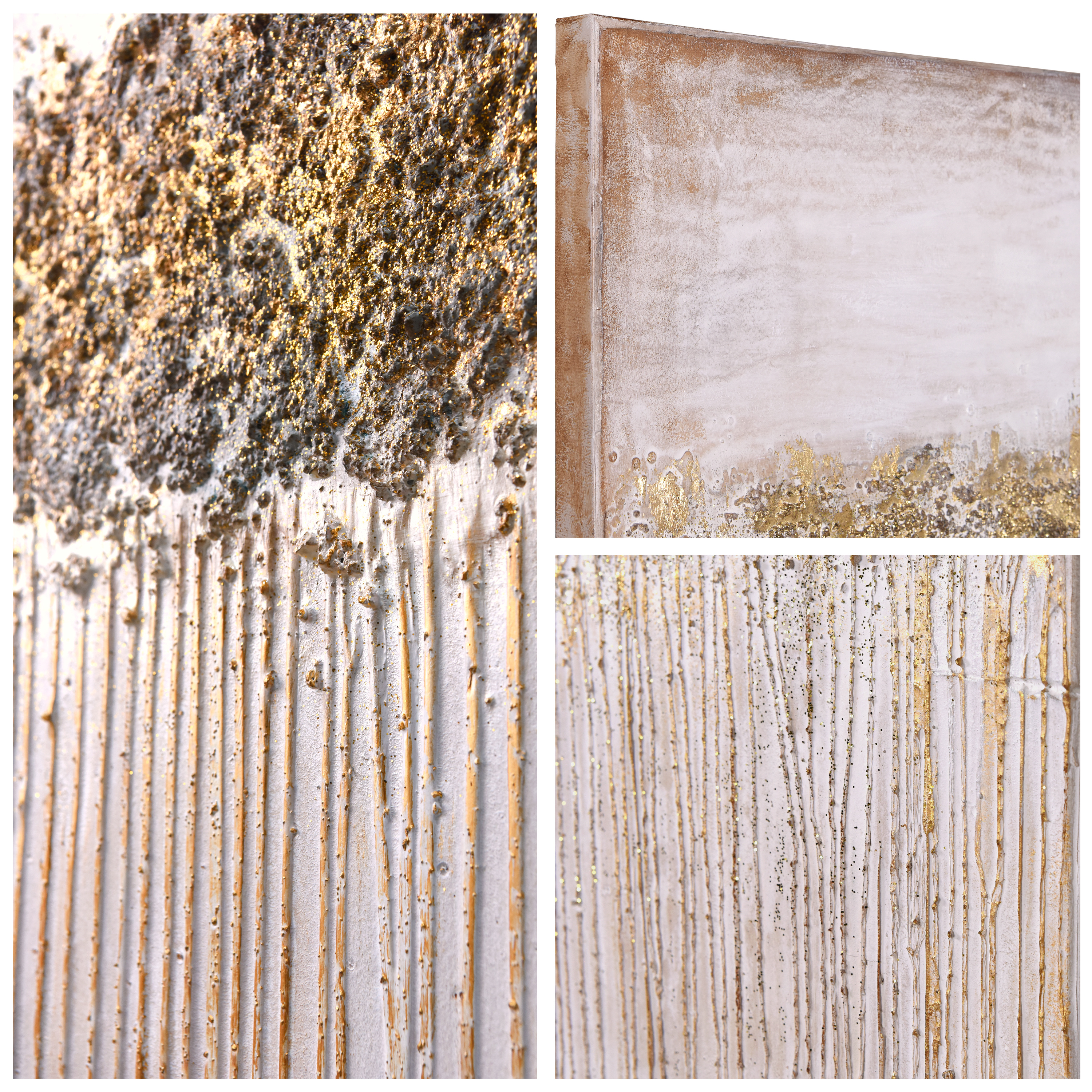 Empire Art Direct Dust Textured Metallic Hand Painted Wall Art, 40" x 60" x 1.5", Ready to Hang