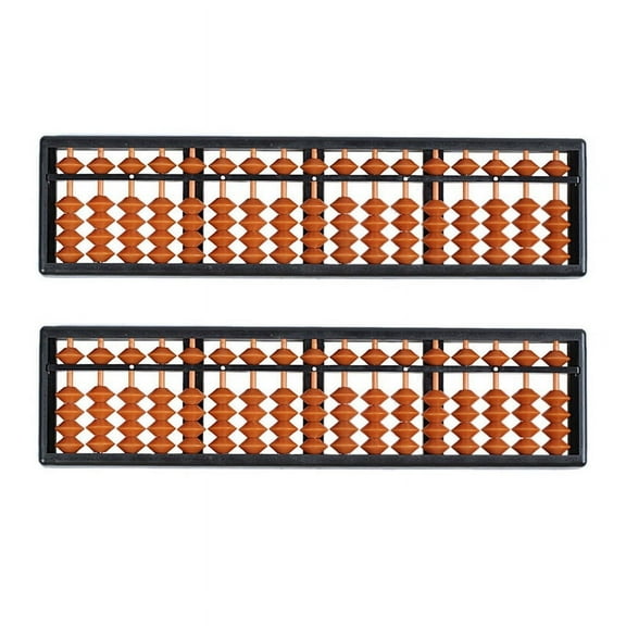 2X Plastic Abacus Arithmetic Abacus Kids Calculation Tool 17 Digits