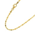 thumbnail image 3 of 14k Solid Yellow Gold 1.5Mm Bar Bead Ball Chain Necklace 20", 3 of 4