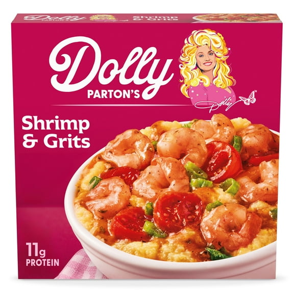 Dolly Parton's Shrimp & Grits With Cheese, Tomatoes, Scallions, Spicy Sauce 11 oz (frozen)