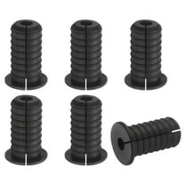 6Pack Wall Grommets, 19mm Silicone Cable Pass Through Bushing Grommets, Black